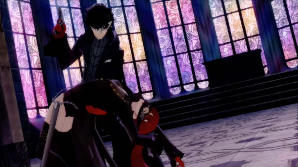 persona 5 royal sumire and joker showtime
